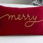 Merry Cushion embroidered