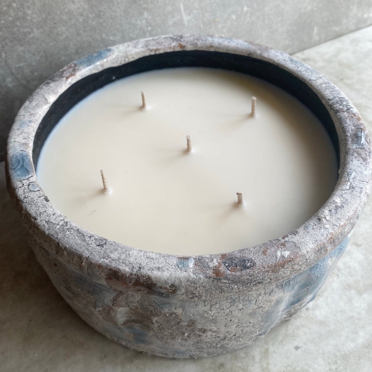 Concrete Ceramic Candle
