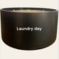 Extra Large 6 wick matte black laundry day