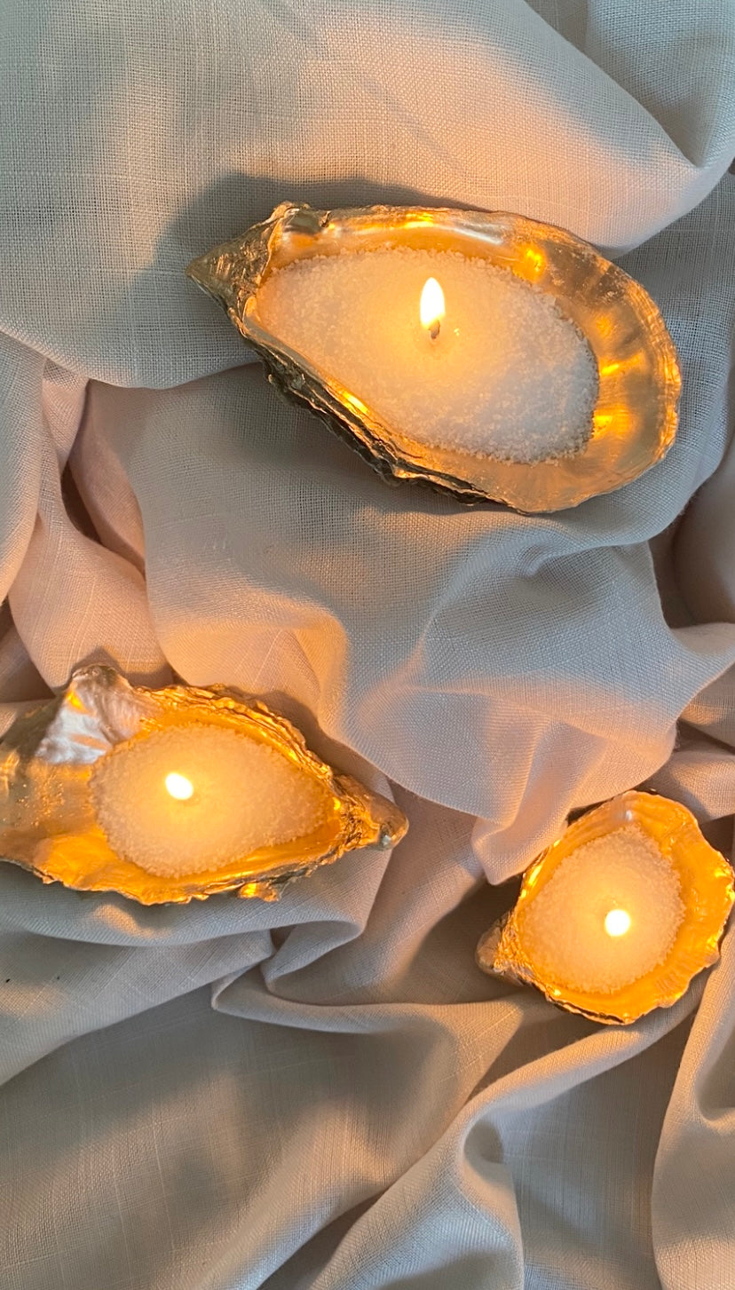 Magic Wax for Oyster shell candle set